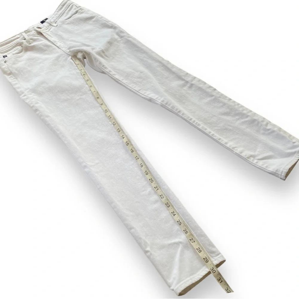 AG Adriano Goldschmied White The Prima Mid-Rise Cigarette Jeans Size 26 - Picture 12 of 16